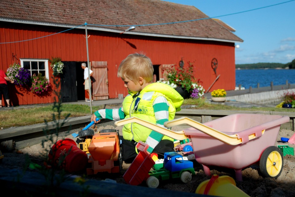 Hiekkalaatikosta tulee aina lisäpisteitä - meidän raadilta +10 pistettä extraa.